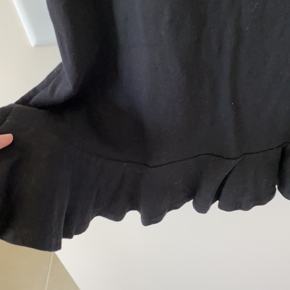 New Black Tank with Ruffle - Picture 3 of 4